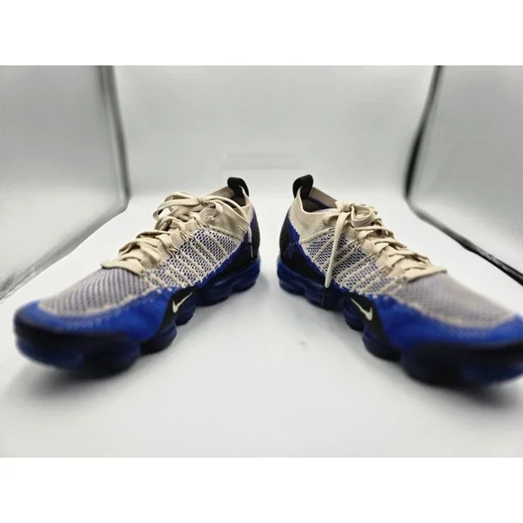 Nike Air Vapormax Flyknit 2 Light Cream Racer Blue 942842-204 Men's US 9 - Picture 9 of 13